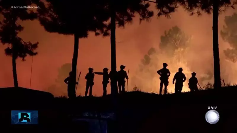 Onda de calor infernal complica combate a incêndios florestais em Portugal e Espanha