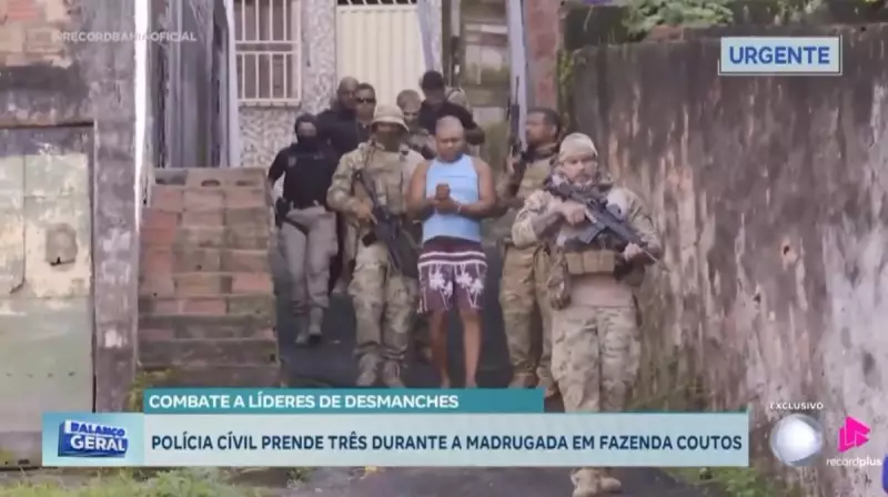 Operação Antidrogas em Salvador: Três Suspeitos Presos em Ação Policial de Madrugada