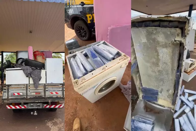 Operação apreende 202 kg de maconha escondidos em eletrodomésticos no MS; homem é preso