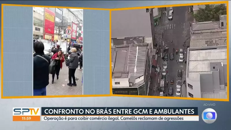 Operação da GCM no Brás termina em tumulto: jovem detido e bomba de gás acionada