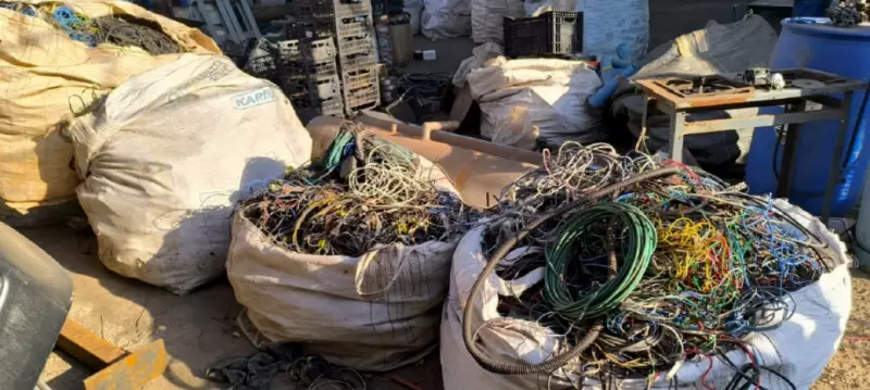 Operação da Polícia apreende duas toneladas de fios de cobre furtados e prende suspeito em São José do Rio Preto