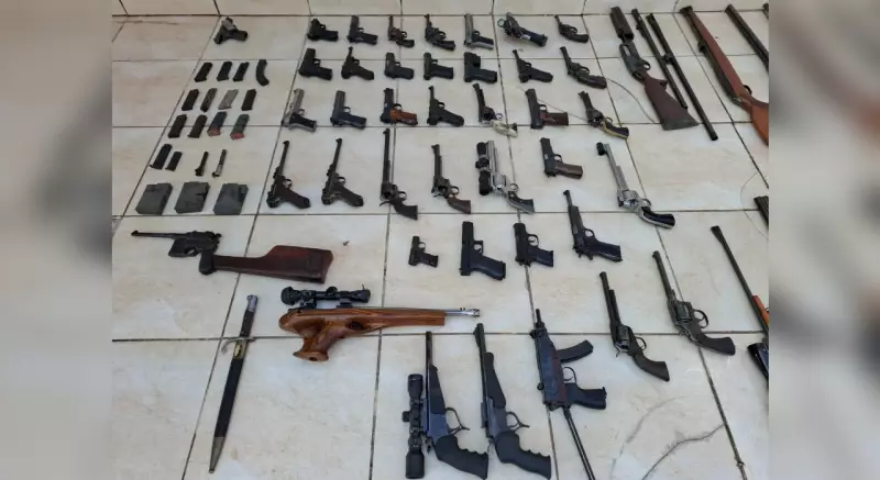 Operação da Polícia Civil apreende arsenal pesado em Jundiaí: fuzis, pistolas e munições