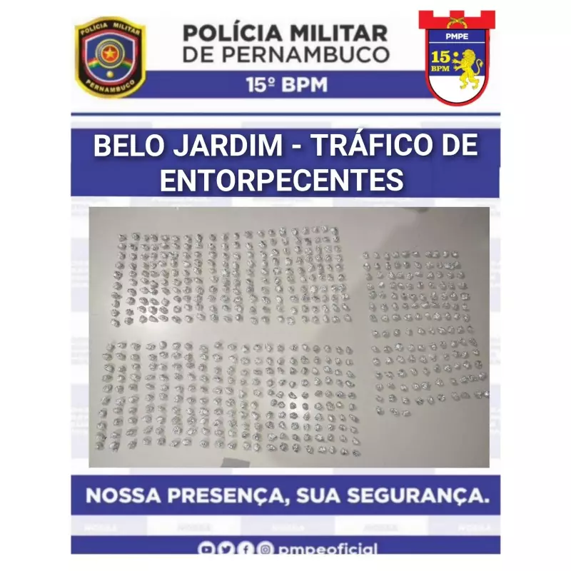 Operação em Belo Jardim apreende mais de 500 pedras de crack: veja detalhes