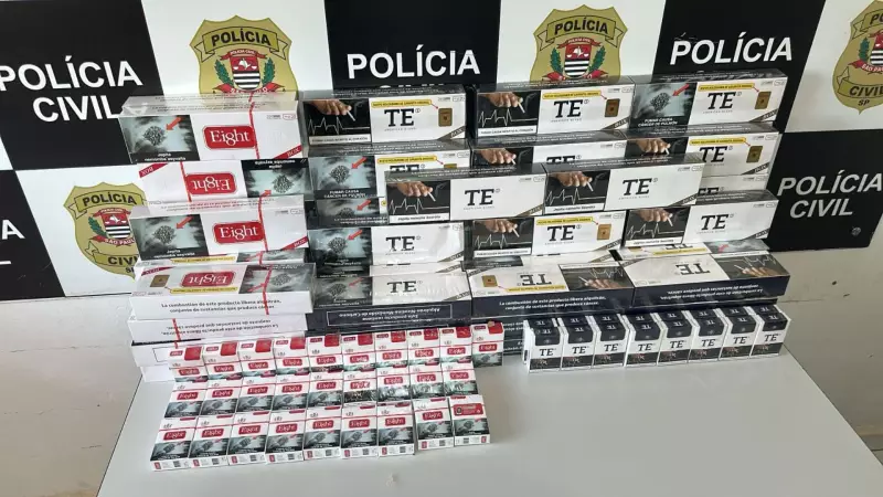 Operação em Itapuí (SP) apreende mais de 700 maços de cigarros contrabandeados do Paraguai em bar | G1