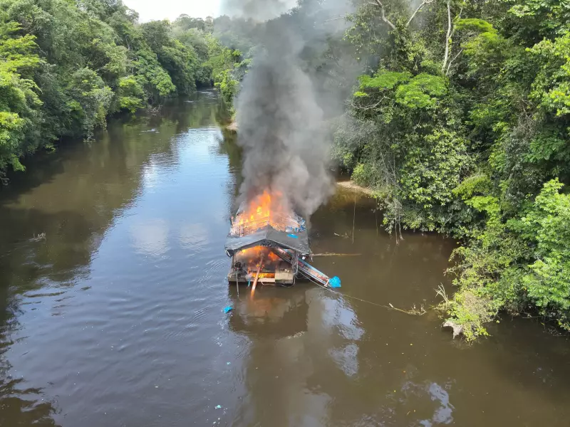 Operação no Amapá Desmantela Garimpo Ilegal e Destrói Maquinários no Rio Vila Nova | G1 AP