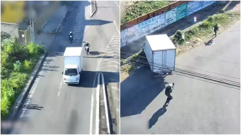 Perseguição Policial em Fortaleza Termina em Caos: Vídeo Mostra Caminhão Furtado Fora de Controle