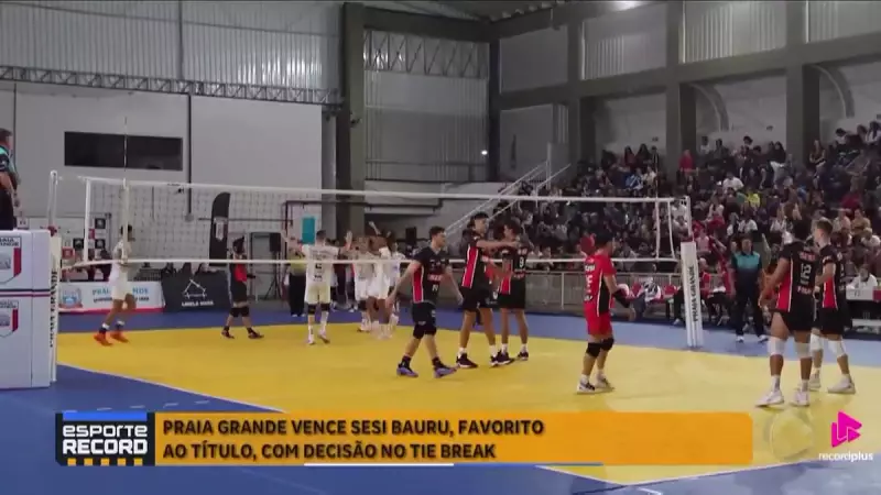 Praia Grande aplica reviravolta épica e derruba o favorito SESI-Bauru no tie-break alucinante