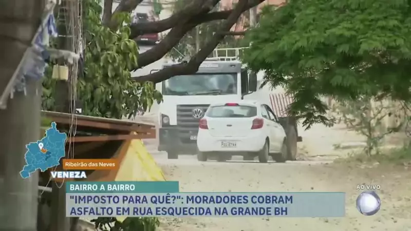 Quatro Décadas de Espera: Moradores de Bairro na Grande BH Lutam por Asfalto em Rua de Terra