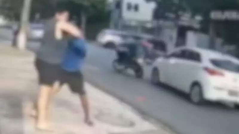 Recife: Acidente de trânsito termina em briga generalizada entre motorista e motociclista