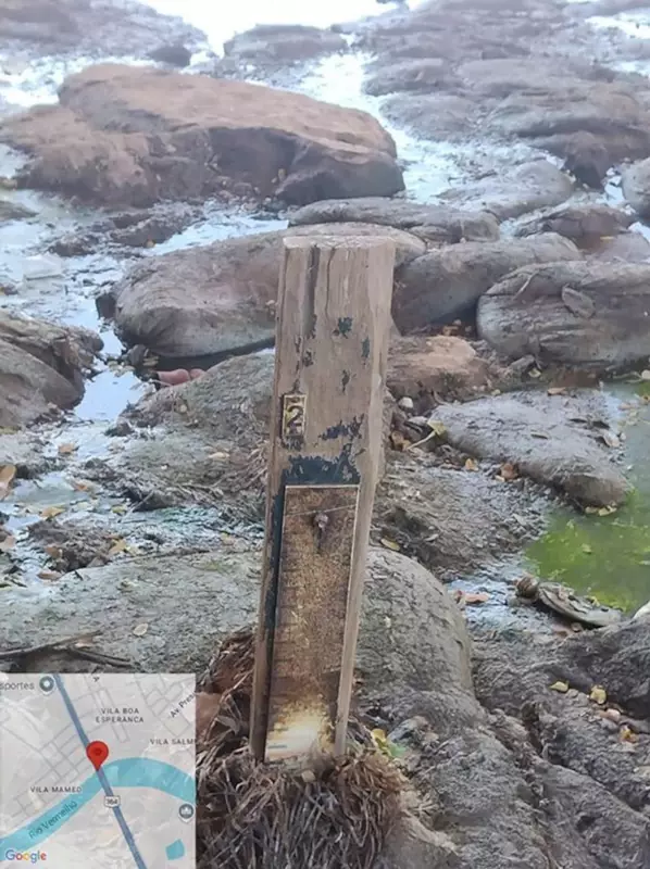 Rio Vermelho bate recorde histórico de seca em Rondonópolis — situação é crítica
