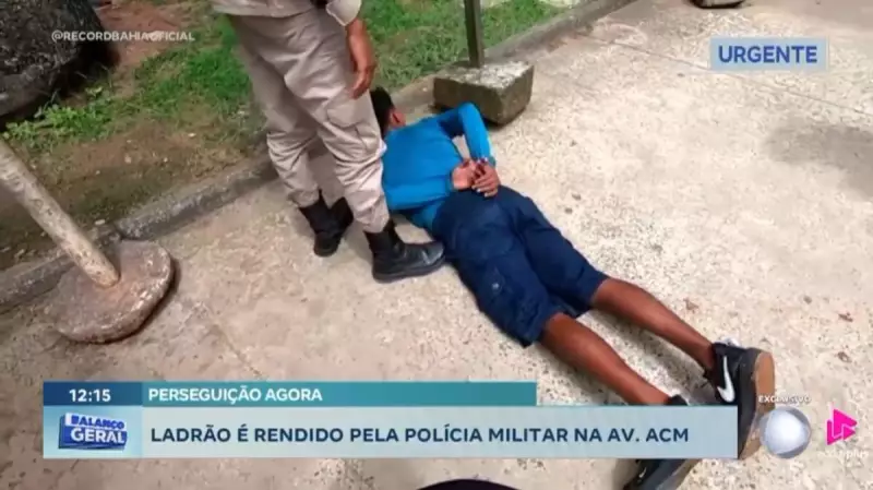 Salvador: Bandido é Imobilizado por Populares ao Assaltar Mulher em Ponto de Ônibus — Veja o Vídeo!