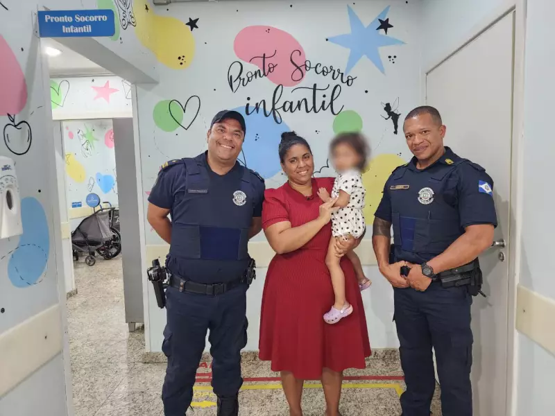 Salvamento de tirar o fôlego: guardas resgatam bebê de 1 ano engasgado com macarrão em Limeira