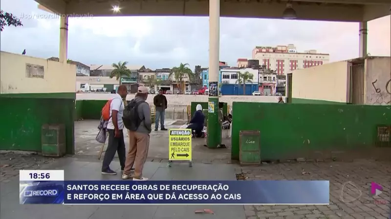 Santos ganha reforço estrutural: obras revitalizam acesso ao cais e prometem melhorias na região portuária
