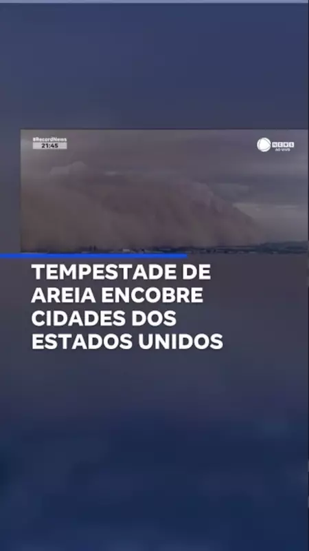 Tempestade de Areia Apocalíptica Engole Cidades dos EUA em Cenário de Ficção Científica