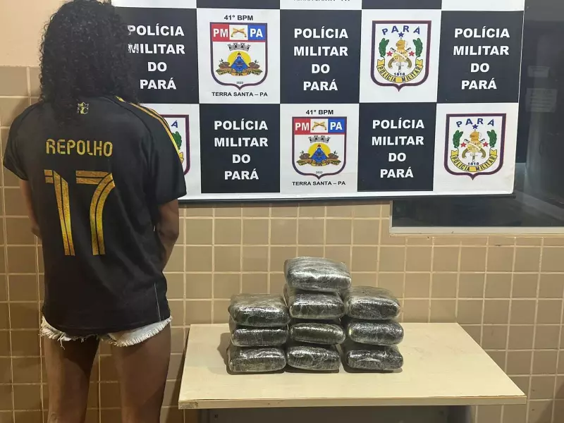 Terra Santa: Homem tenta fugir da PM com 12 kg de drogas na bagagem e acaba preso em operação de risco