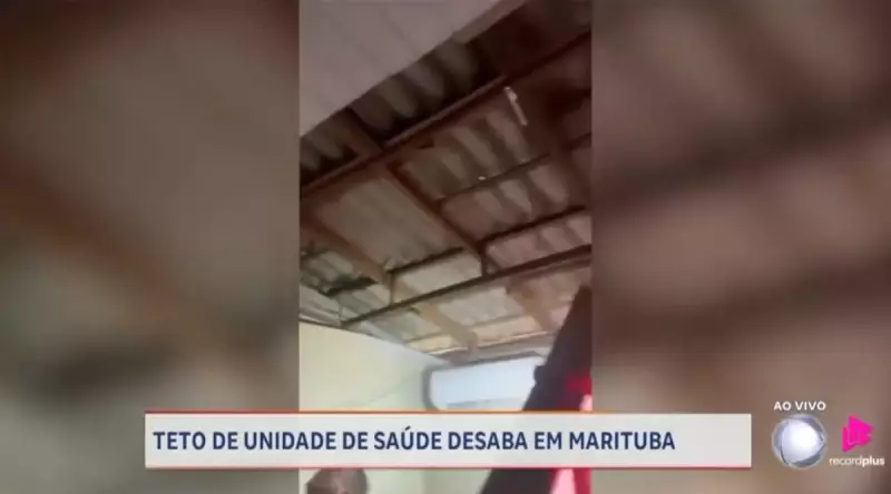 Teto desaba em unidade de saúde de Marituba e deixa agentes comunitários feridos — veja detalhes