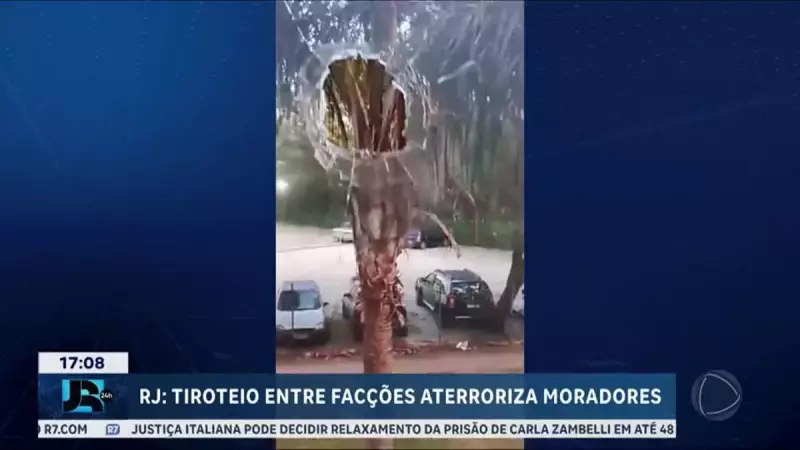 Tiroteio no Rio: Balas Perdidas Atingem Residências em Confronto de Facções