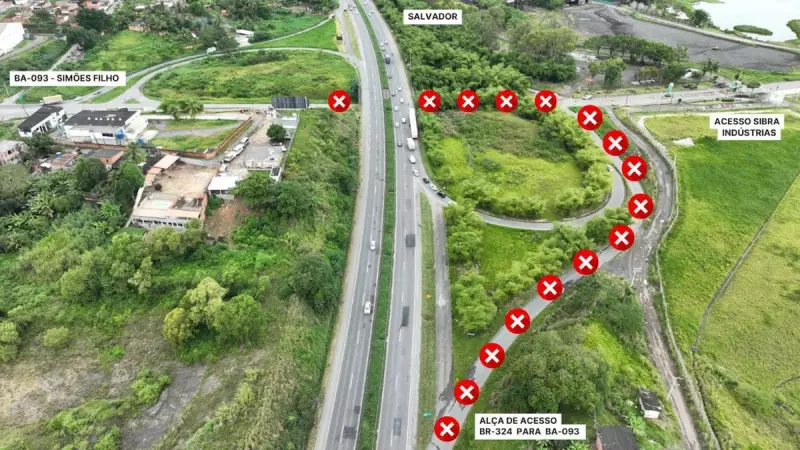 Tráfego na Alça de Acesso a Simões Filho é liberado após obras — veja como ficou!