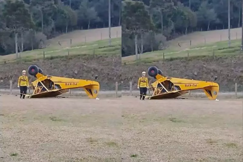 Tragédia aérea em Bom Retiro: pequena aeronave cai e deixa uma vítima fatal