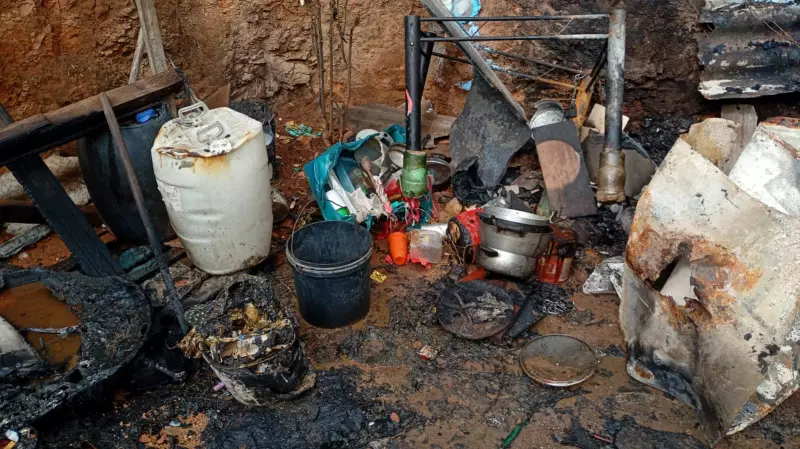 Tragédia em Cabo Frio: Mulher perde casa em incêndio após explosão com álcool que matou filho e neta