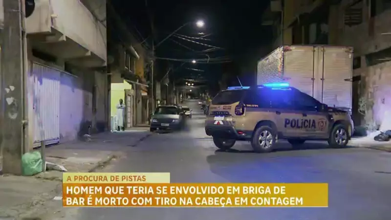 Tragédia em Contagem: Homem morre com tiro na cabeça após briga em bar — detalhes chocantes