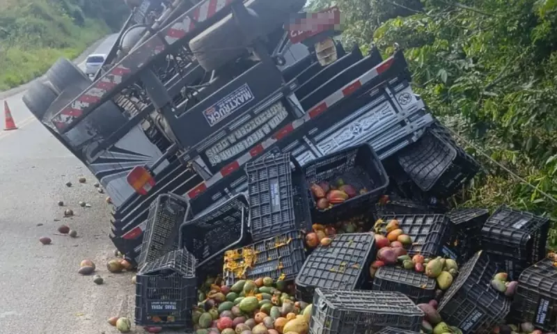 Tragédia na BA: Caminhão tomba e deixa vítima fatal em acidente chocante