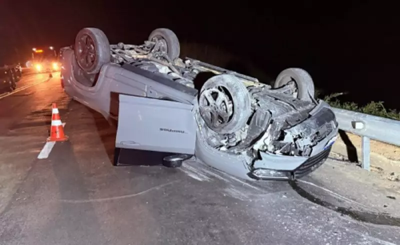 Tragédia na BR-116: Caminhão carregado de vidro tomba e atinge família em viagem