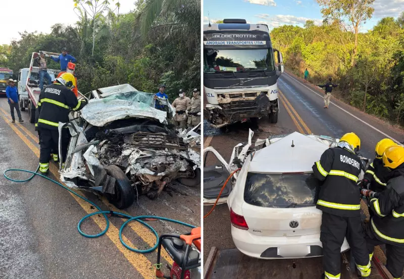 Tragédia na BR-235: Três vidas perdidas em colisão frontal entre carro e caminhão