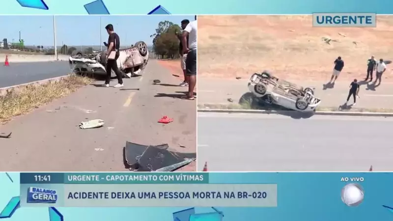 Tragédia na DF-003: Capotamento deixa uma vítima fatal e cinco feridos em acidente chocante