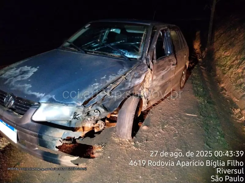 Tragédia na Rodovia: Motorista Perde Controle e Morre ao Colidir com Morro em Riversul