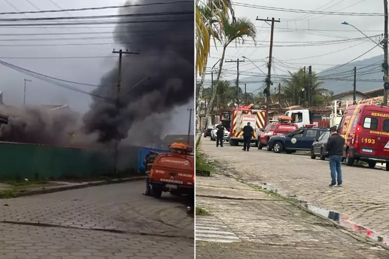Tragédia no litoral de SP: Incêndio consome residência e mata cinco pets — veja imagens chocantes