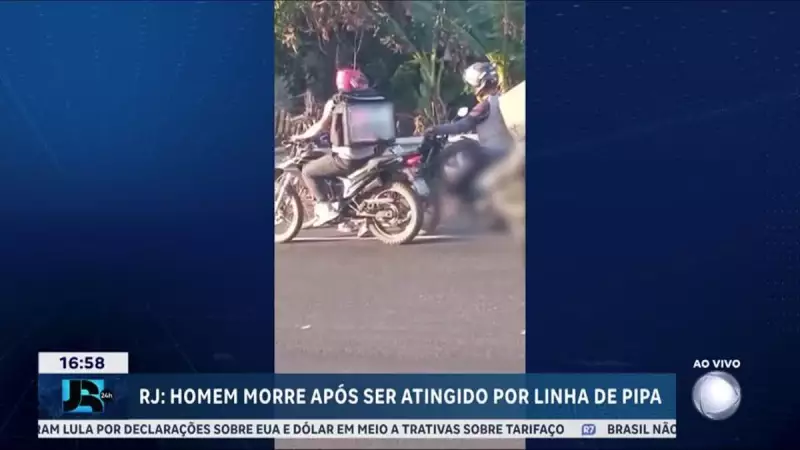 Tragédia no RJ: Motociclista morre após linha chilena atingir pescoço em via movimentada