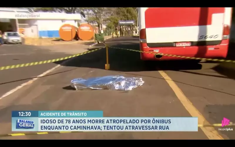 Tragédia no Trânsito: Idoso de 78 Anos Morre Atropelado por Ônibus ao Cruzar Rua em São José do Rio Preto