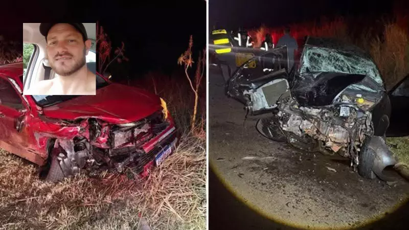 Tragédia no trânsito: motorista morre em colisão frontal com caminhonete em Guarani d'Oeste