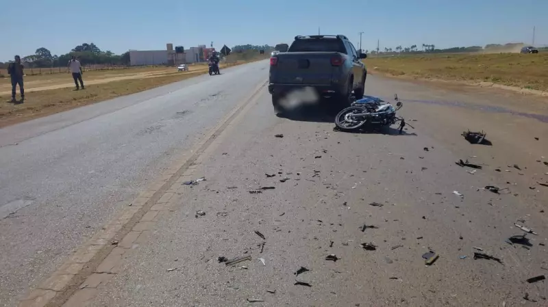 Tragédia no Triângulo Mineiro: Adolescente morre ao colidir moto contra caminhonete na MG-235