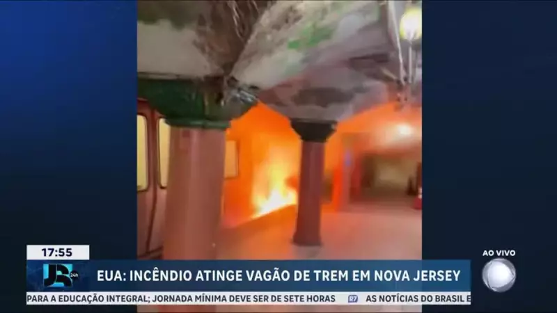Trem pega fogo nos EUA: nove pessoas hospitalizadas em incidente assustador