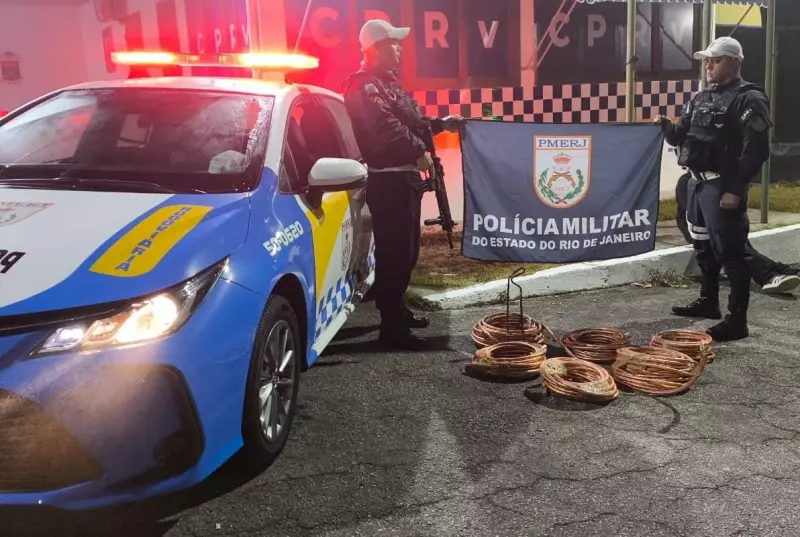 Três homens são presos em flagrante por furto de cabos de energia em Piraí — veja detalhes