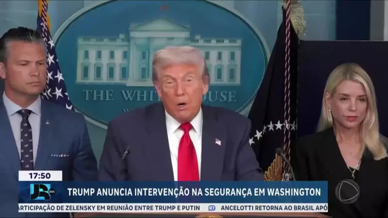 Trump anuncia intervenção federal em Washington para conter onda de violência — veja os detalhes