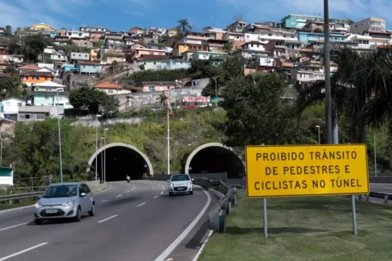 Túnel Antonieta de Barros em Florianópolis terá fechamento parcial a partir desta terça — saiba como evitar transtornos