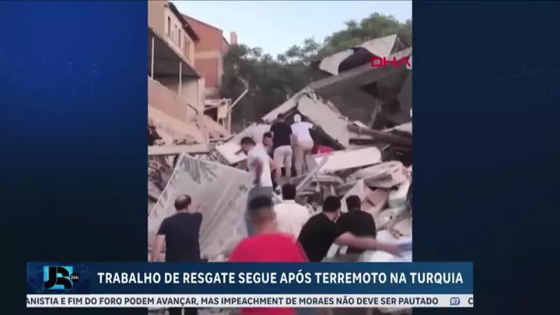 Turquia em alerta: resgate de sobreviventes continua após terremoto devastador