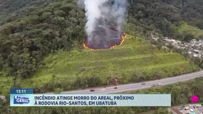 Ventos Fortes e Incêndio em Ubatuba: Fim de Semana Turbulento no Litoral Norte de SP