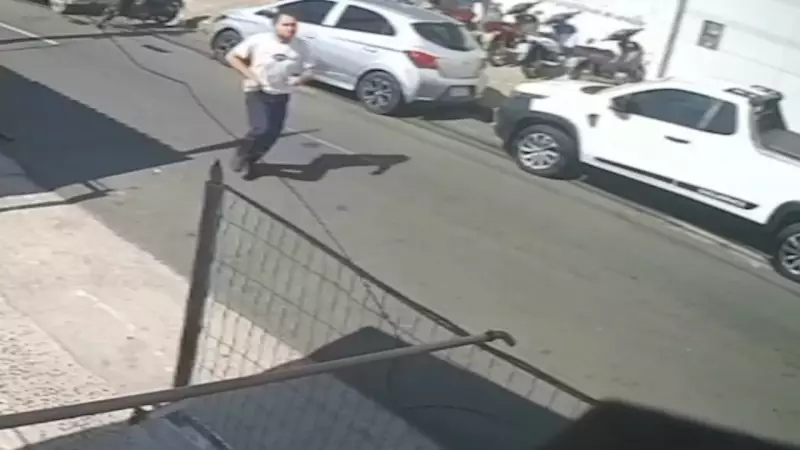VÍDEO CHOCANTE: Câmeras flagram perseguição de guarda civil a ex-mulher e vereador minutos antes de crime brutal