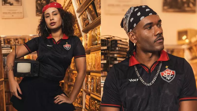 Vitória lança uniforme alternativo com vibe retrô dos anos 90 — veja fotos e detalhes!