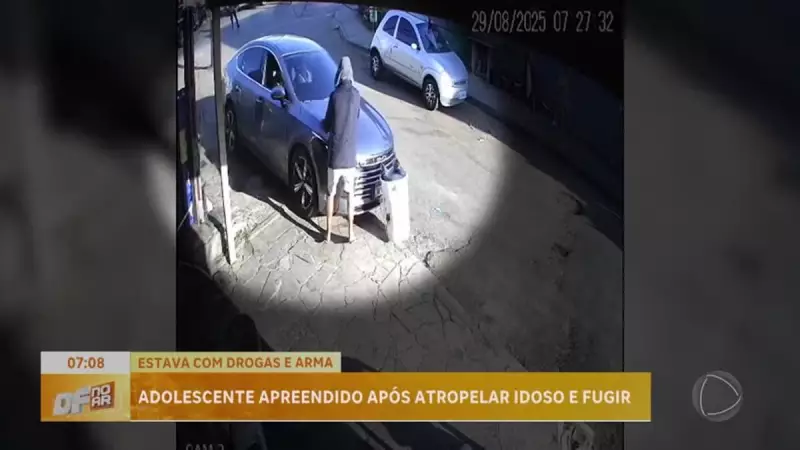 Adolescente é detido após atropelar idoso de 72 anos e fugir no Distrito Federal