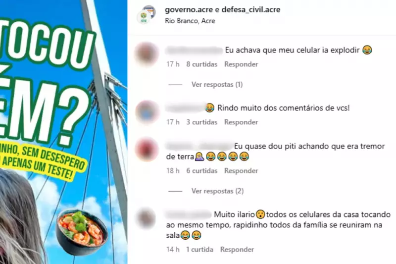 Alerta da Defesa Civil no Acre Vira Caos e Vira Piada na Internet: Entenda a Confusão