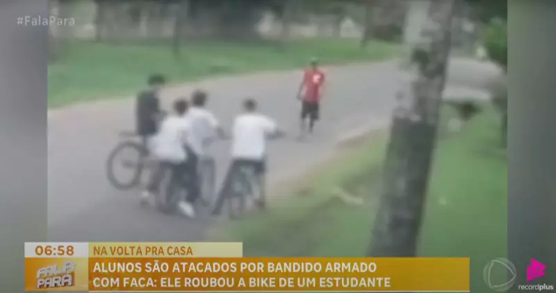 Assalto a Luz do Dia: Bandido armado com faca rouba bicicleta de estudantes em Marituba, PA
