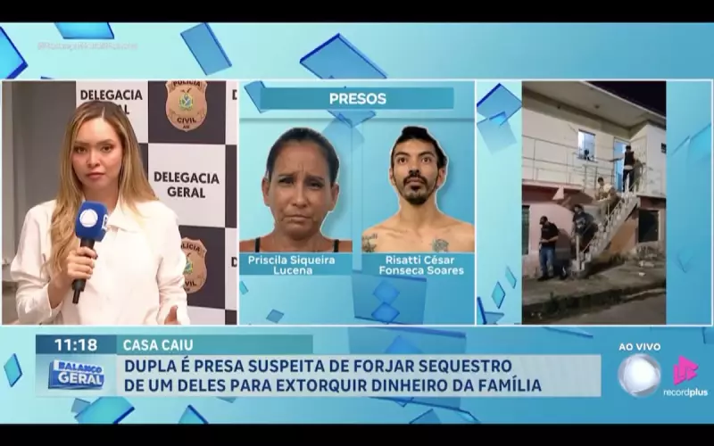 Dupla de Manaus forja próprio sequestro para extorquir família em golpe cinematográfico