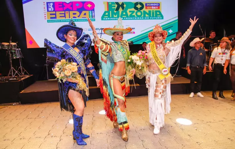 Glenda Larissa Coroa o Trono: Eleita Rainha da 54ª Expofeira do Amapá em Noite de Magia