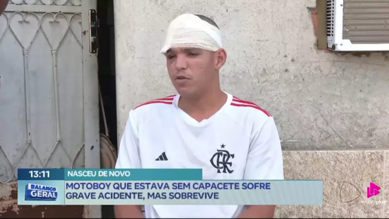 Inacreditável: Motociclista Escapa da Morte em Acidente Brutal Sem Capacete — O Milagre que Chocou o Interior do RJ
