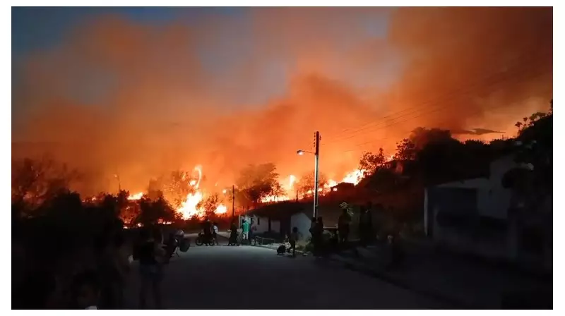 Incêndio de grandes proporções avança sobre São José do Peixe e ameaça Rio Piauí — situação é crítica